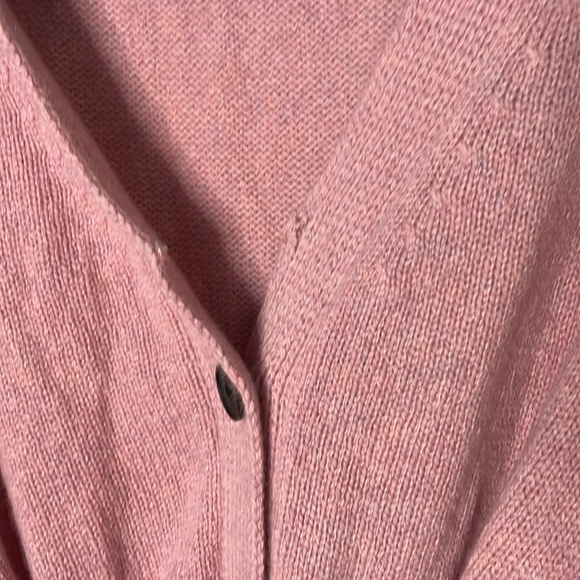 BROCK COLLECTION Belted V-neck Cashmere sweater Size XS  Pink - Picture 4 of 7